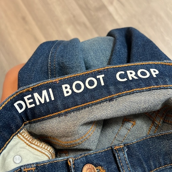 J. Crew Raw Hem Demi Boot Crop Jeans- 25 - Picture 8 of 9